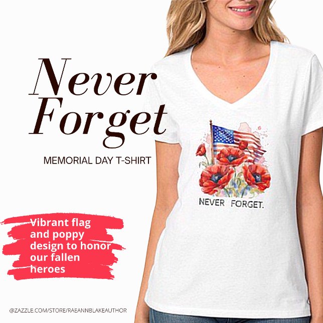 Camiseta do Dia da Memória Nunca Esqueça (Criador carregado)