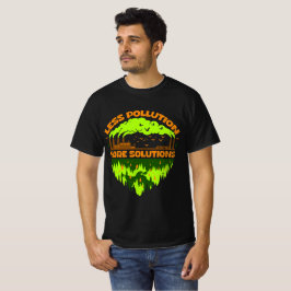 Camiseta do Dia da Terra Menos Poluição Mais Soluç