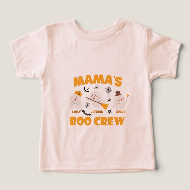 Camiseta do Dia das Bruxas das Crianças da Mãe (Design frontal)