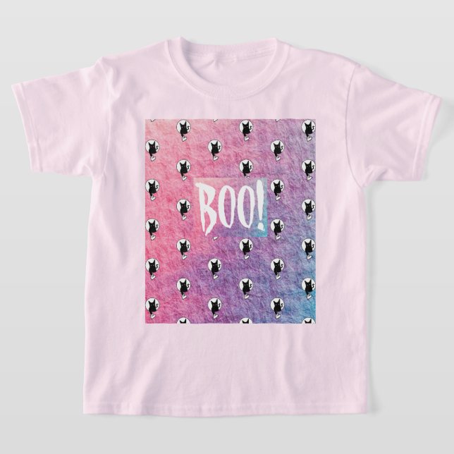 Camiseta do Dia das Bruxas rosa pela Poeta Adiela  (Postura )