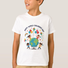 Camiseta do dia das crianças feliz para meninos