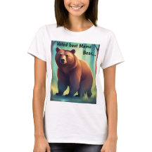 Camiseta do Dia das Mães "Best Mama Bear"