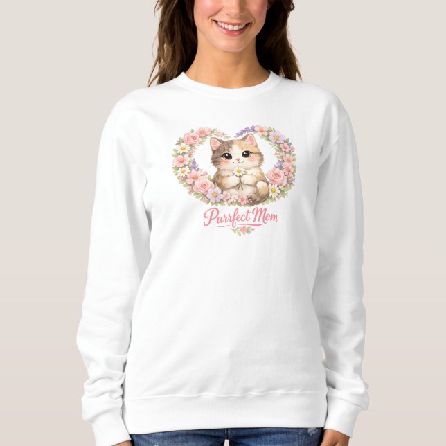 Camiseta do Dia das Mães - Mãe de Gato (Frente)
