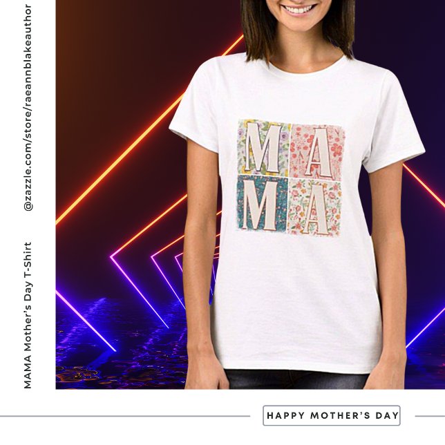 Camiseta do Dia das Mães MAMA (Criador carregado)