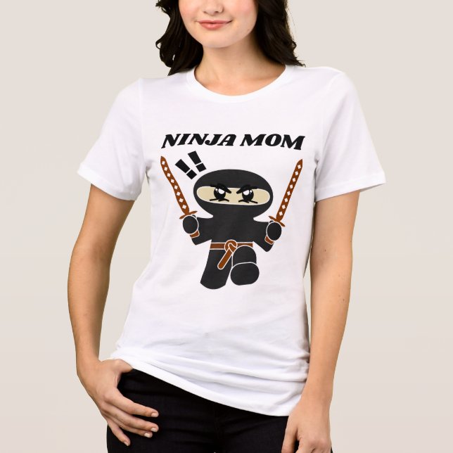 Camiseta do dia das mães NINJA MÃE (Frente)