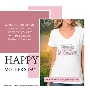 Camiseta do Dia das Mães Sparkly Mama