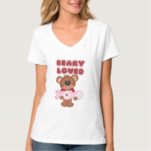 Camiseta do Dia de os namorados Beary Loved Bear X