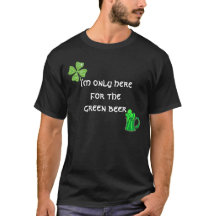 Camiseta do dia de Patrick com Shamrock Green Beer