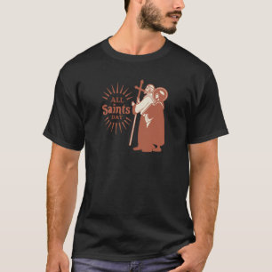 Camiseta do dia de Santos - Fé, Oração e Espiritua