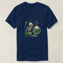 Camiseta do Dia de São Patrício da Cerveja Esquele