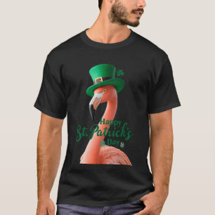 Camiseta do Dia de São Patrício do Flamingo Fofo