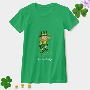 Camiseta do Dia de São Patrício do Gnomo Verde Sor