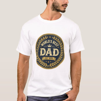 Camiseta do Dia do Pai com Insígnia Vintage de Mel
