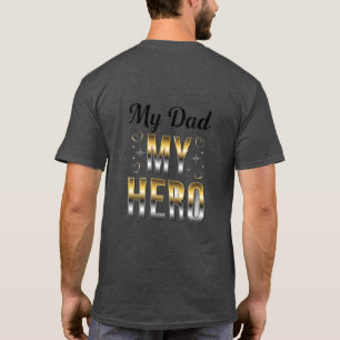 Camiseta do Dia do Pai "Meu Pai Meu Herói"