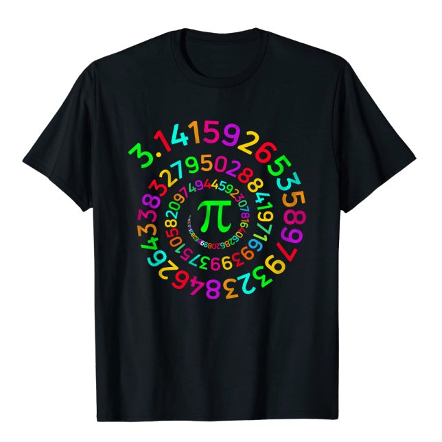 Camiseta do Dia do Pi Espiral Design de matemática (Criador carregado)