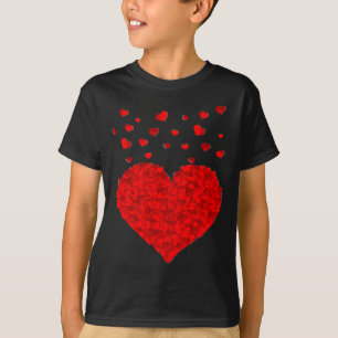 Camiseta do Dia dos Namorados com Coração Vermelho