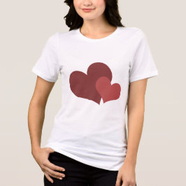 Camiseta do Dia dos Namorados com Desenho de Coraç