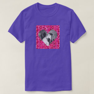 Camiseta do Dia dos Namorados com Pixel do Coração