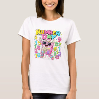 Camiseta do Dia dos Números de Gatos de Matemática