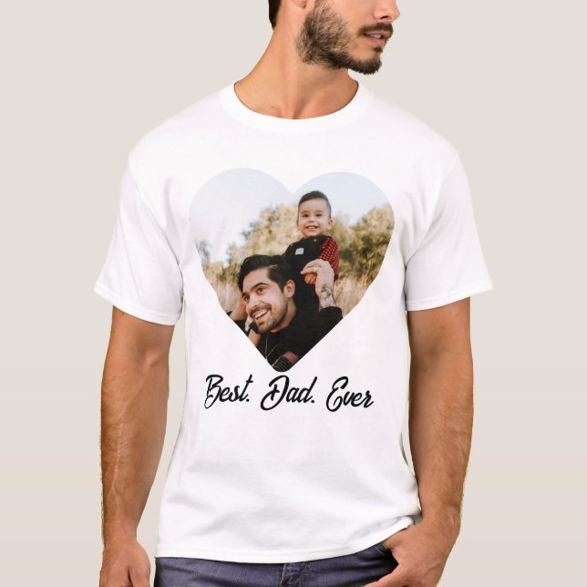 Camiseta do Dia dos Pais com Foto Personalizada Me (Frente)