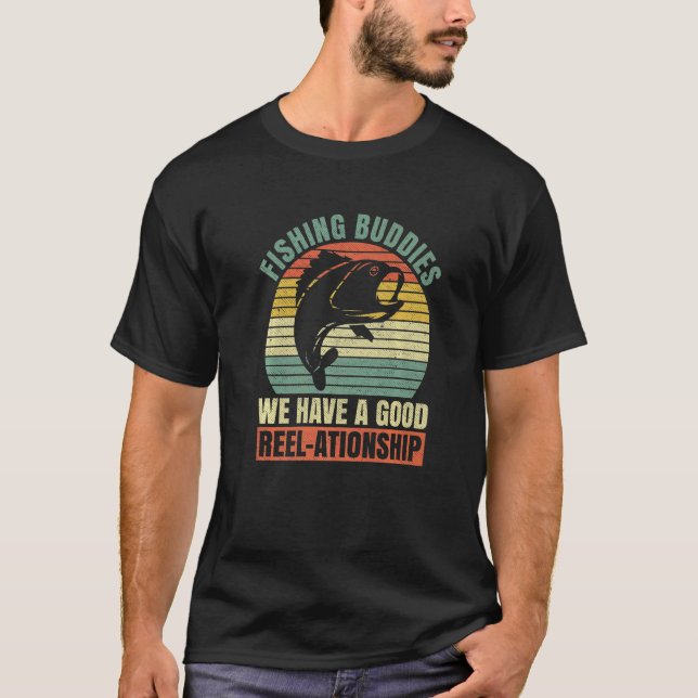 Camiseta do Dia dos Pais com Piada de Pesca para H (Frente)