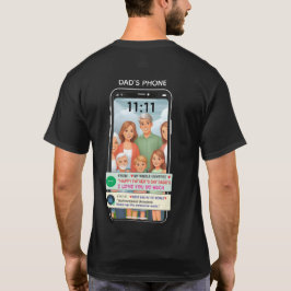 Camiseta do Dia dos Pais com Smartphone Personaliz