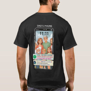 Camiseta do Dia dos Pais com Smartphone Personaliz
