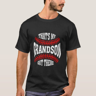 Camiseta Do Dia Dos Pais De Beisebol Meu Neto Lá F