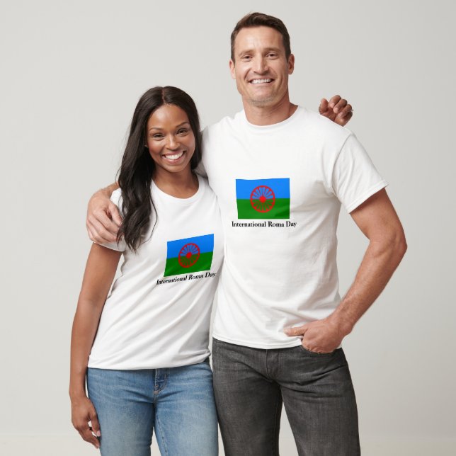 Camiseta do Dia Internacional dos Roma (Unissex)
