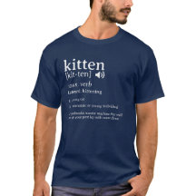 Camiseta do Dicionário de Definição de Kitten