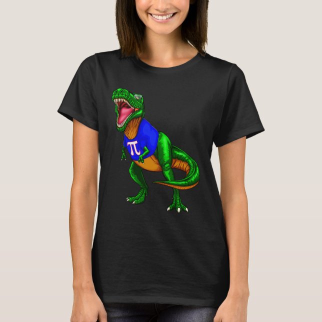 Camiseta do Dinossauro Rex do Dia do Pi Presente d (Frente)