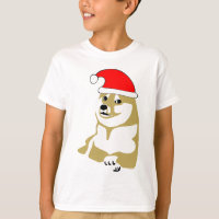 do doge uau do meme xmas muito tal chapéu muito