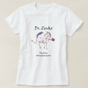 Camiseta do Dr. Zinko Zinco-Horned Unicórnio
