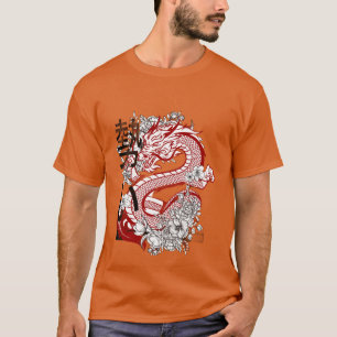 Camiseta do Dragão Japonês
