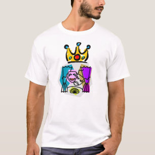 Camiseta Do drama do rei w/DRAMA do REI parte traseira