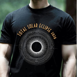 Camiseta do Eclipse Solar de 2026