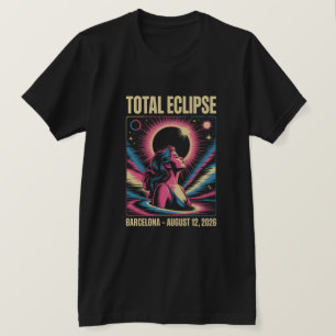 Camiseta do Eclipse Solar de Barcelona 2026