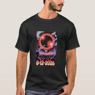 Camiseta do Eclipse Total de 2026 - Evento Solar