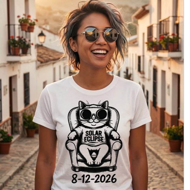 Camiseta do Eclipse Total de 2026 Evento Solar de  (Criador carregado)
