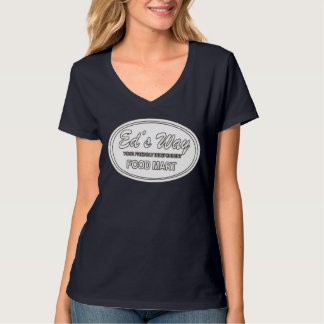 Camiseta do Ed, logotipo branco invertido