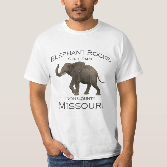 Camiseta do Elephant Rocks State Park (Frente)
