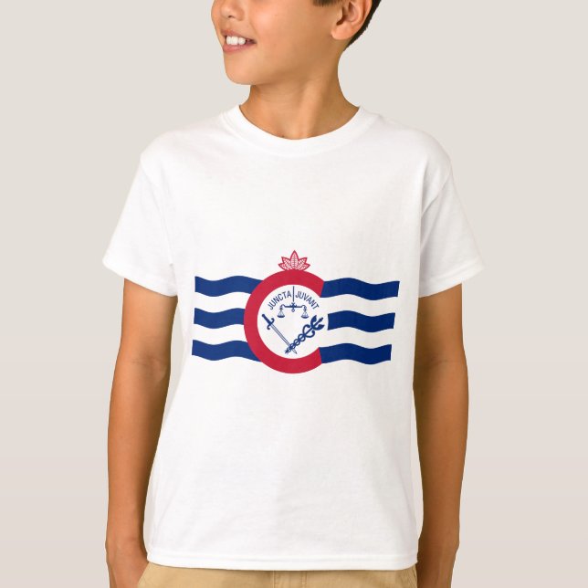 Camiseta do Emblema de Cincinnati, Ohio (Frente)