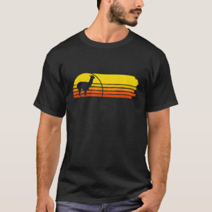 Camiseta do Espírito Animal Retro de Alpaca Lhama