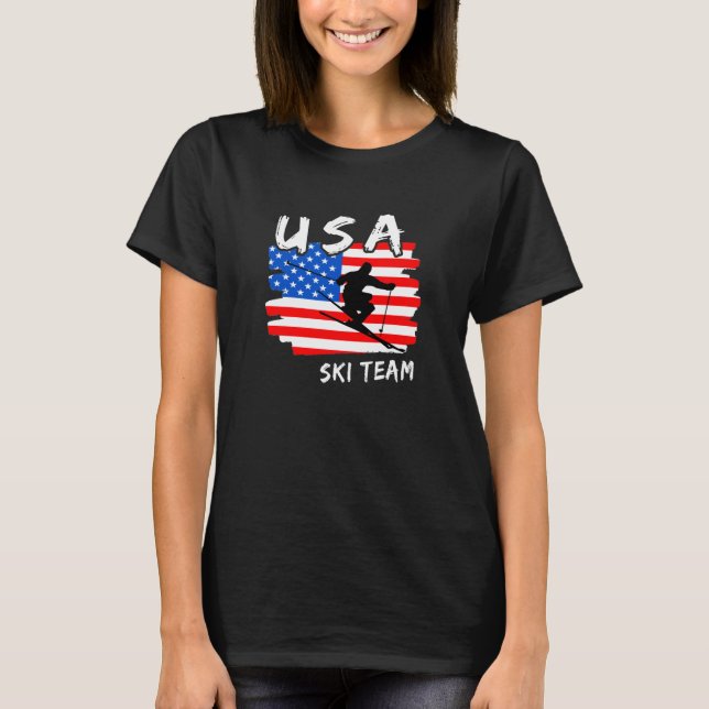 Camiseta do Esqui EUA (Frente)