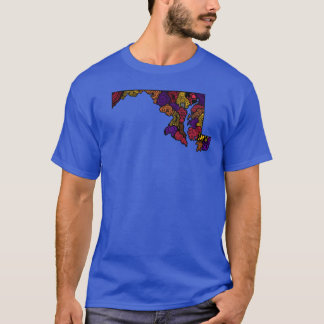 Camiseta do Estado de Maryland Oversized