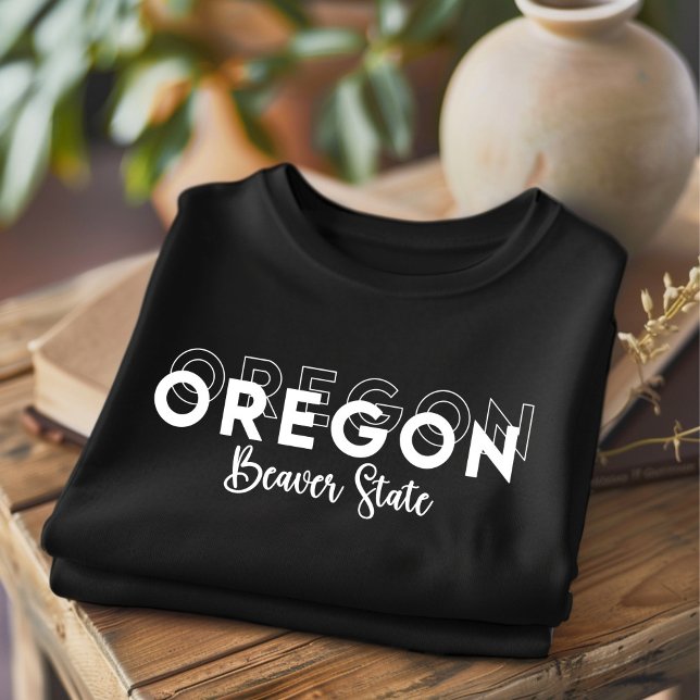 Camiseta do Estado do Castor de Oregon na Moda (Criador carregado)