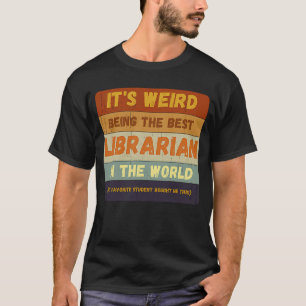 Camiseta Do Estudante Ao Melhor Bibliotecário Da Vintage Mu