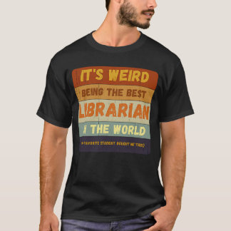 Camiseta Do Estudante Ao Melhor Bibliotecário Da Vintage Mu