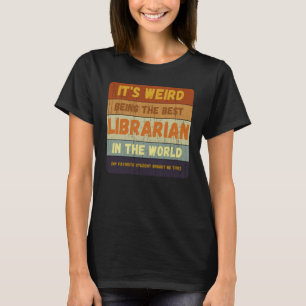 Camiseta Do Estudante Ao Melhor Bibliotecário Da Vintage Mu