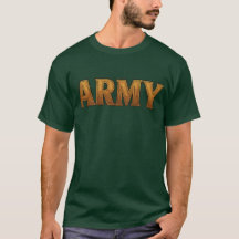 Camiseta do Exército dos EUA com "EXÉRCITO" em neg